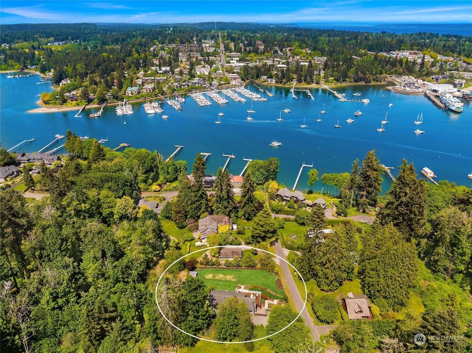 6024 Rose Loop Northeast Bainbridge Island, WA 98110 - Photo 39 of 40 a view of a lake with a mountain view