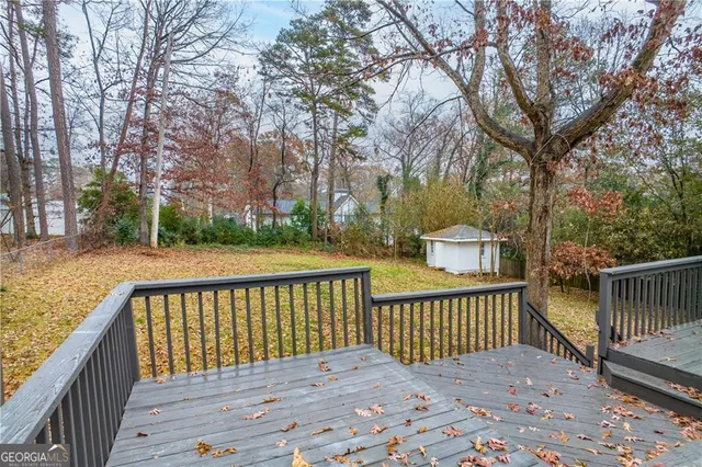 a view of a roof deck