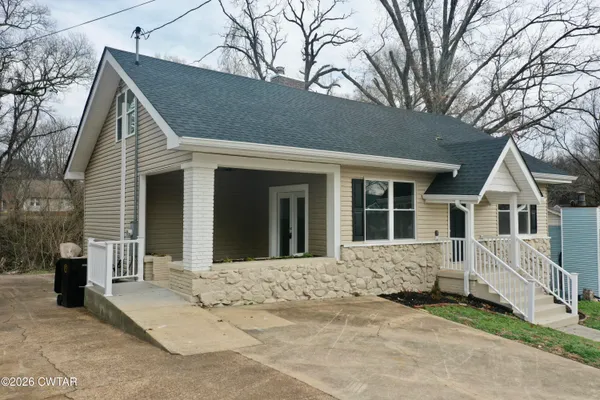 front view of a house with a window