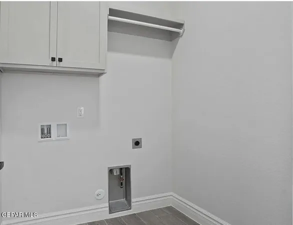 a view of small space with racks on the wall