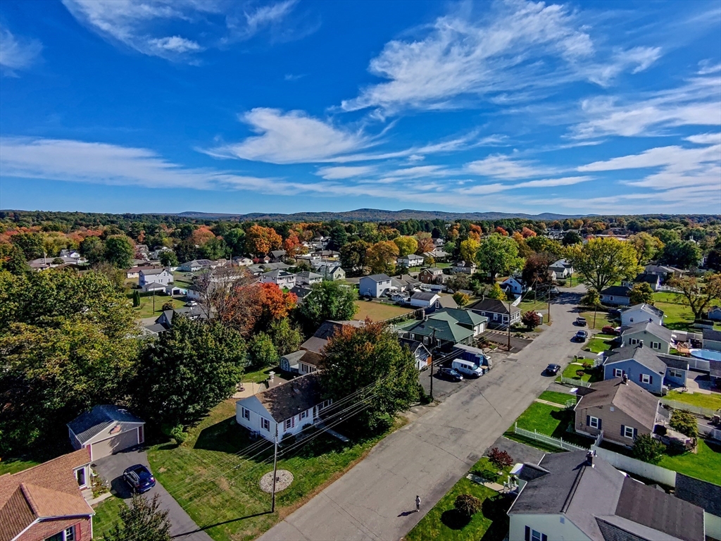 an aerial view of multiple house