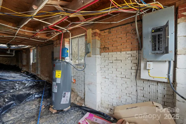 a view of a front door and wooden floor