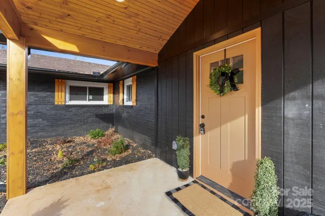 a front view of a house