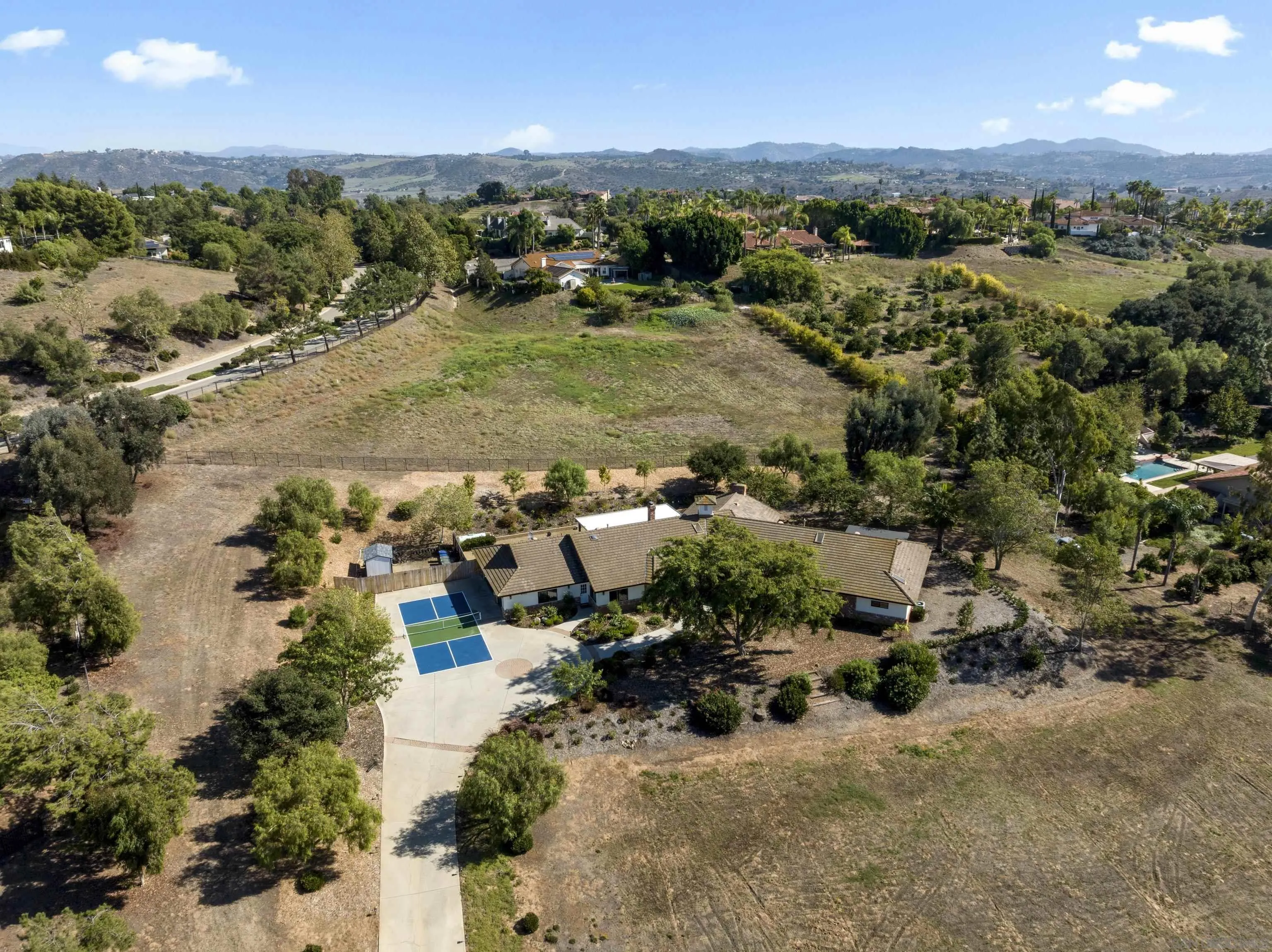 4062 La Canada Road Fallbrook, CA 92028 - Photo 59 of 63 an aerial view of a houses with outdoor space
