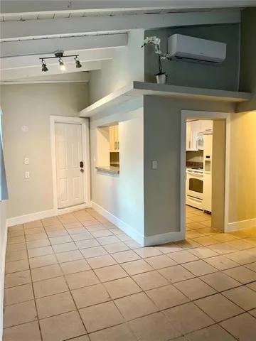 a view of hallway with stairs