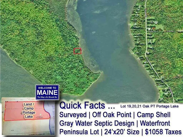$59,500 | Lot 19-21 Oak Point Trail, Portage, ME 04768