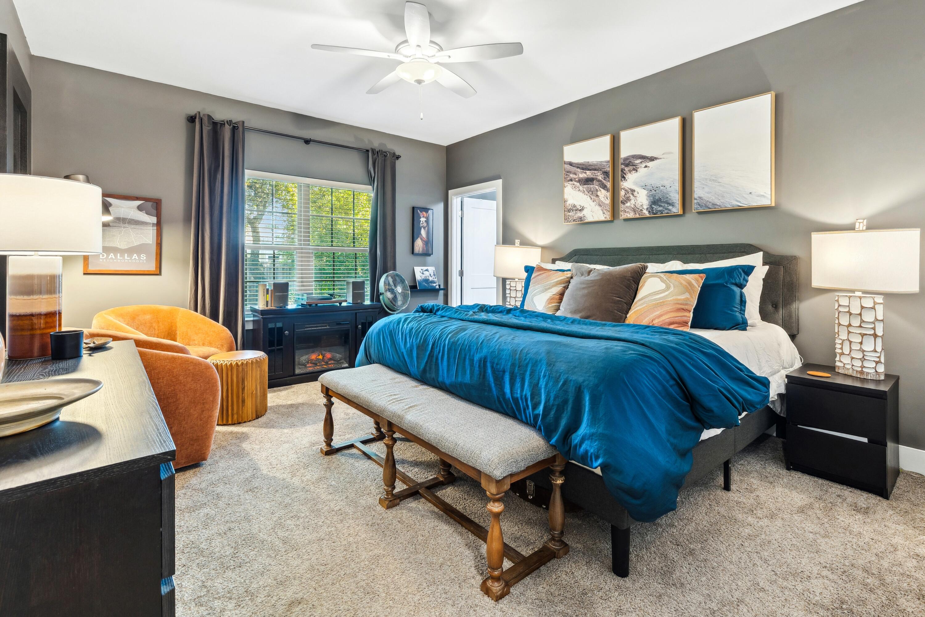 209 Forest Park Drive Santa Rosa Beach, FL 32459 - Photo 15 of 49 a bedroom with a bed and a couch