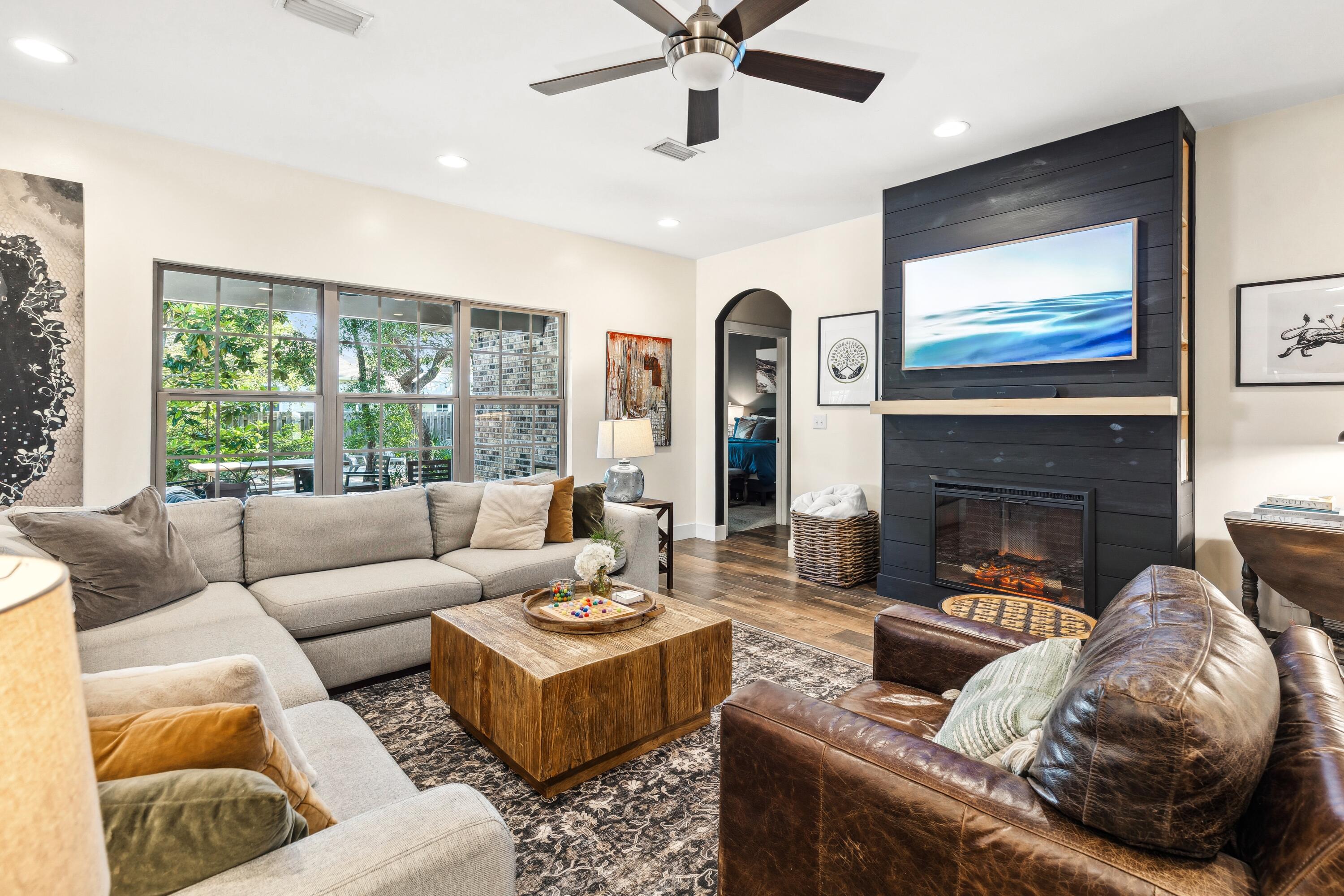 209 Forest Park Drive Santa Rosa Beach, FL 32459 - Photo 3 of 49 a living room with furniture and a large window