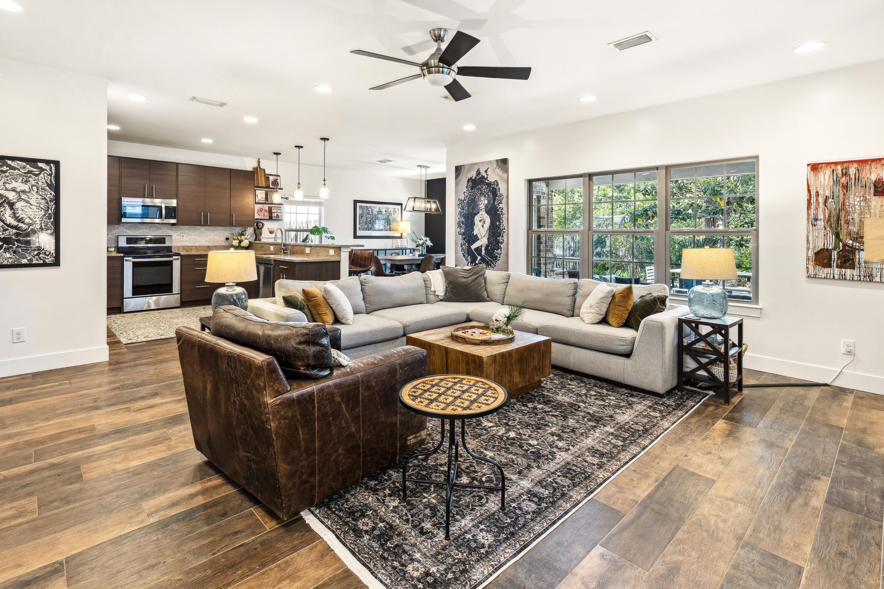 209 Forest Park Drive Santa Rosa Beach, FL 32459 - Photo 6 of 49 a living room with furniture and a large window