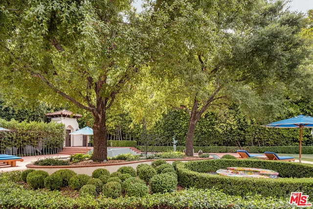 a view of a swimming pool with a outdoor space