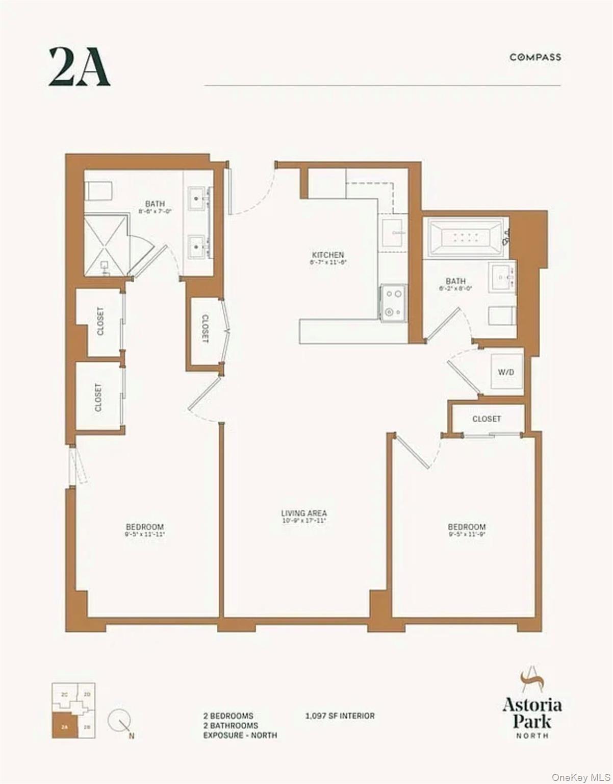 19-14 21st Road, Unit 2A Queens, NY 11105 - Photo 18 of 19 a picture of a floor plan