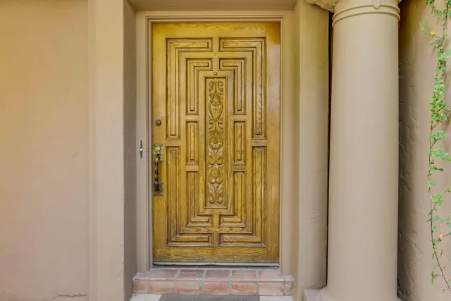 a view of front door