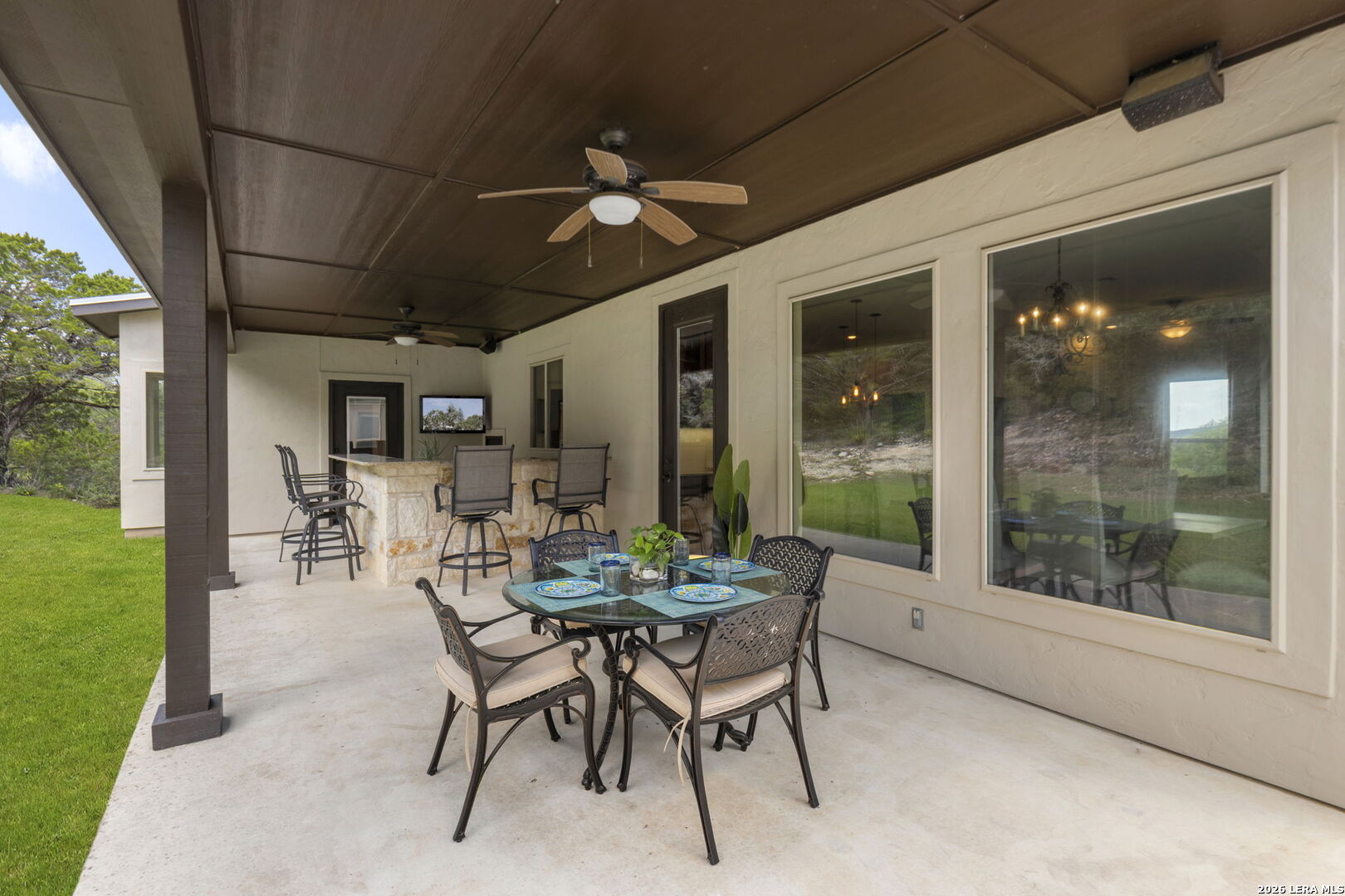 786 Shepherd's Crook Helotes, TX 78023 - Photo 27 of 36 a view of a dining room with furniture window and outside view