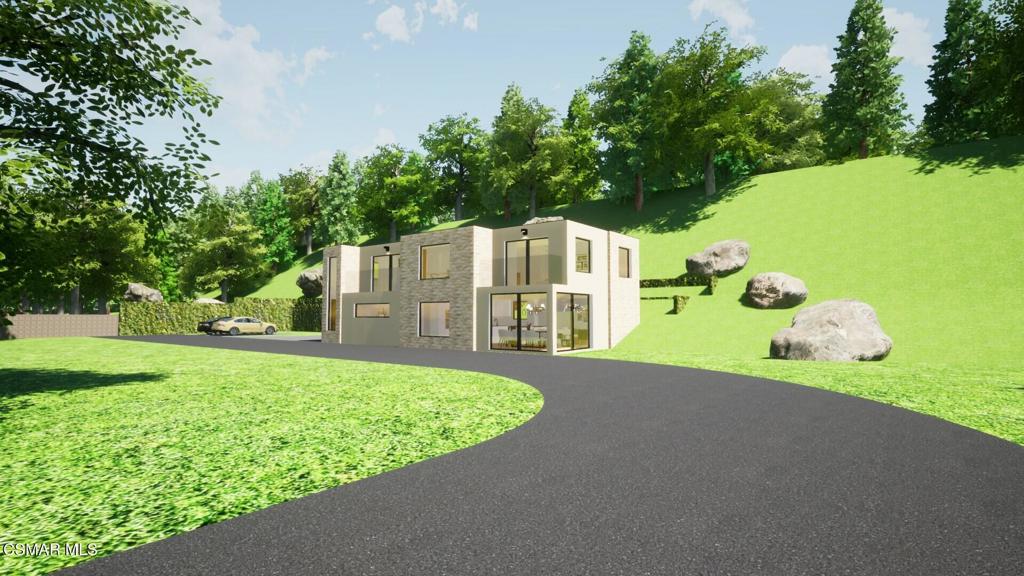 2140 Stunt Road Calabasas, CA 91302 - Photo 2 of 13 a view of a house with garden and plants