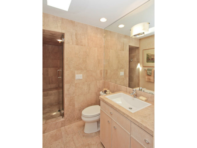188 Alta Mesa Road Woodside, CA 94062 - Photo 16 of 25 a bathroom with a sink a toilet and shower