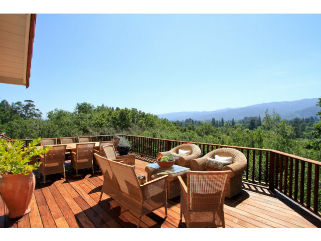 188 Alta Mesa Road Woodside, CA 94062 - Photo 17 of 25 a view of a roof deck with couches