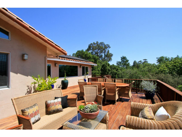 188 Alta Mesa Road Woodside, CA 94062 - Photo 19 of 25 a outdoor living space with furniture and city view
