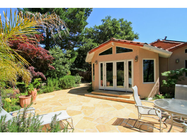 188 Alta Mesa Road Woodside, CA 94062 - Photo 21 of 25 a front view of a house with a yard