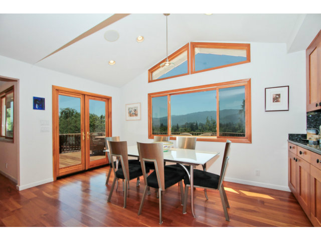 188 Alta Mesa Road Woodside, CA 94062 - Photo 5 of 25 a view of a dining room with furniture window and wooden floor