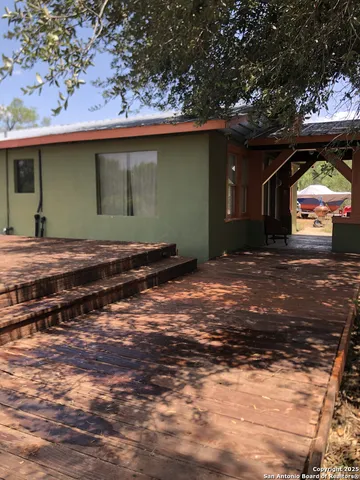 a backyard of a house