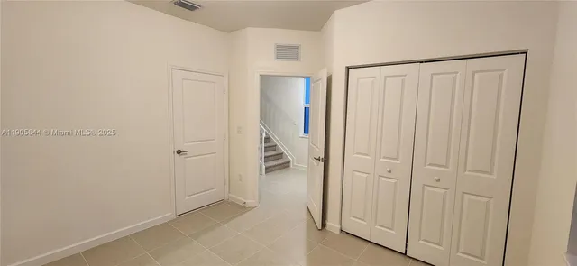 a view of closet area