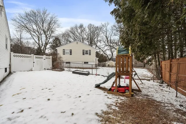 a view of a covered with snow on the house