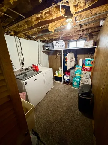 a view of storage and utility room