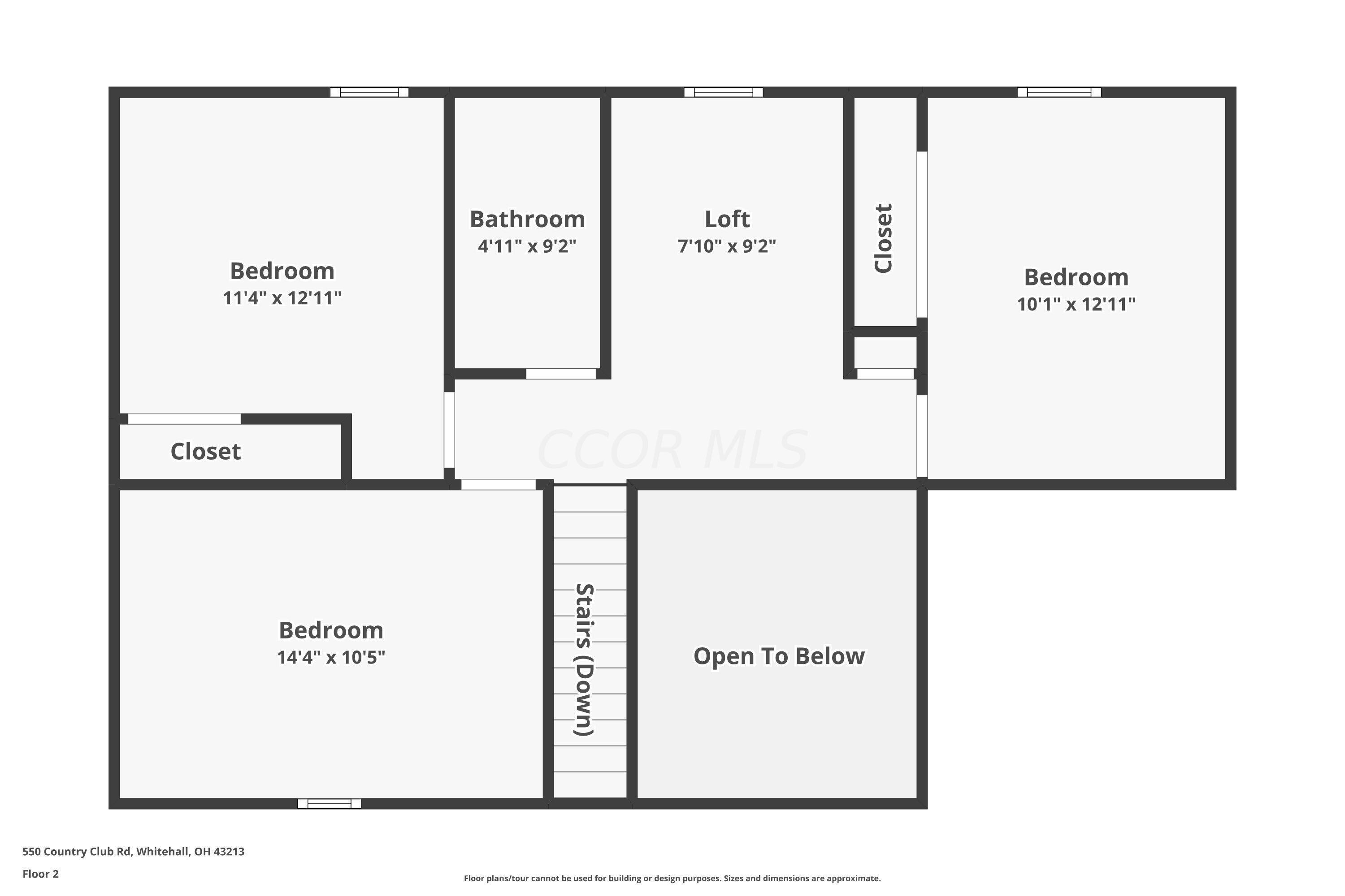 550 Country Club Road Columbus, OH 43213 - Photo 59 of 60 2nd level floorplan