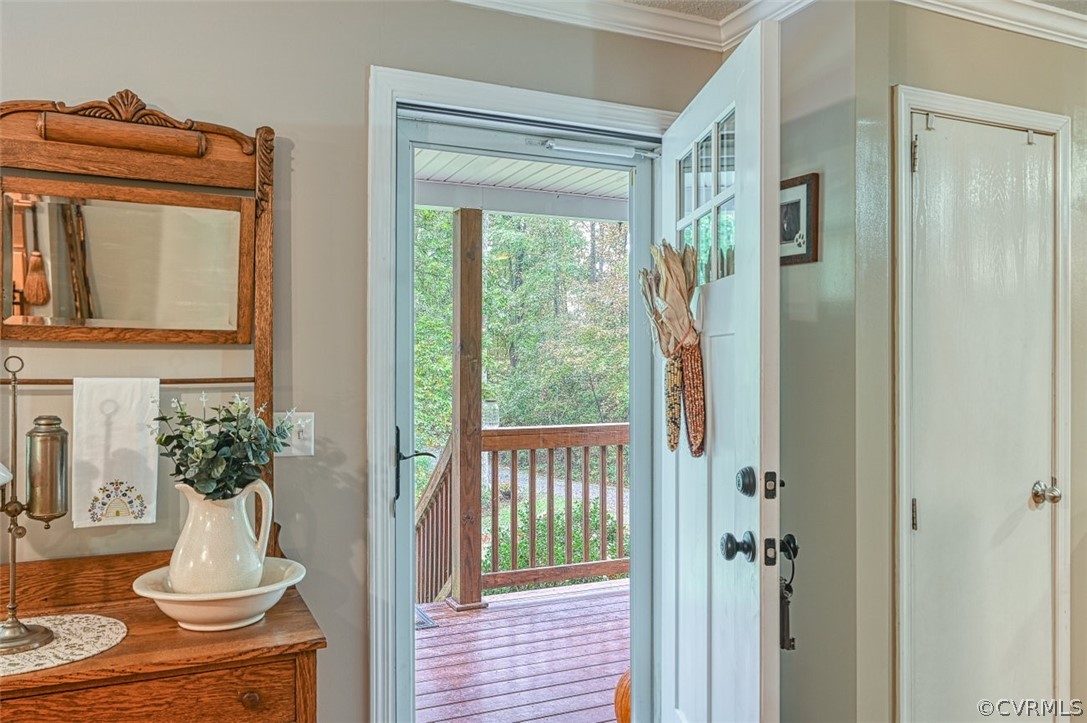 5764 Community House Road Columbia, VA 23038 - Photo 21 of 48 a view of a entryway door of the house