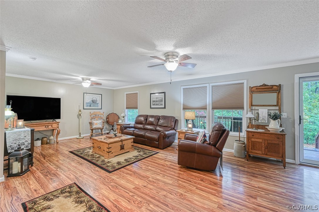 5764 Community House Road Columbia, VA 23038 - Photo 23 of 48 a living room with furniture and a flat screen tv