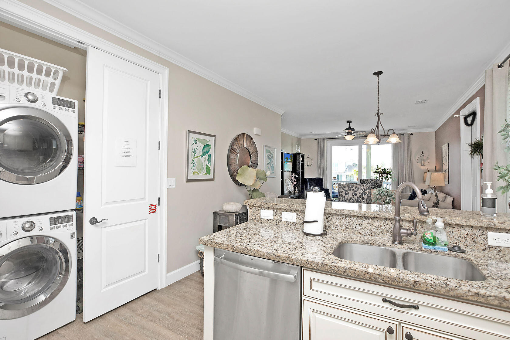 237 Sombrero Beach Road, Unit 1 Marathon, FL 33050 - Photo 23 of 55 Kitchen with Enclosed Washer/Dryer