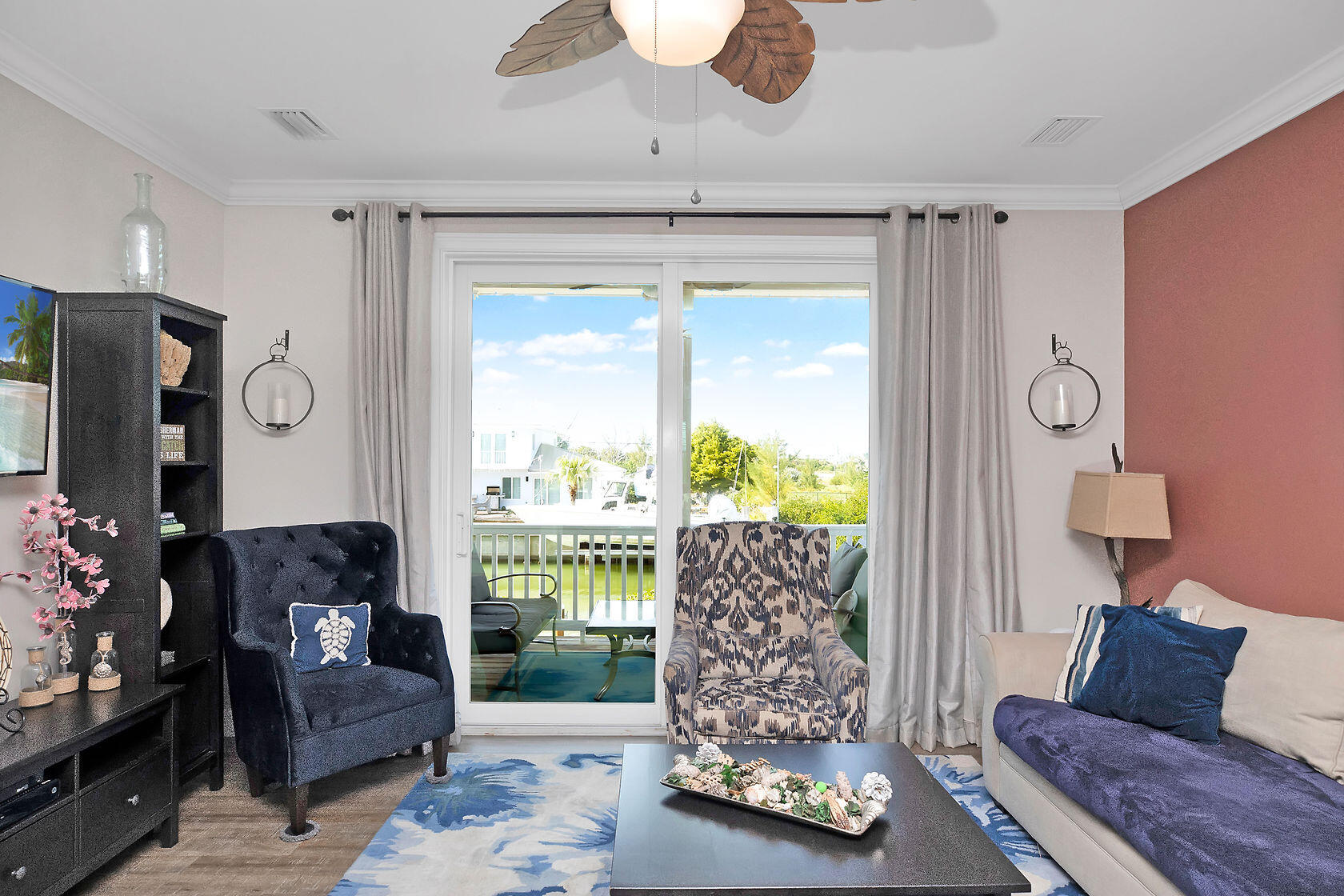 237 Sombrero Beach Road, Unit 1 Marathon, FL 33050 - Photo 4 of 55 Living Room to Patio