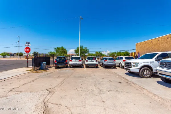 a view of car parked in parking lot