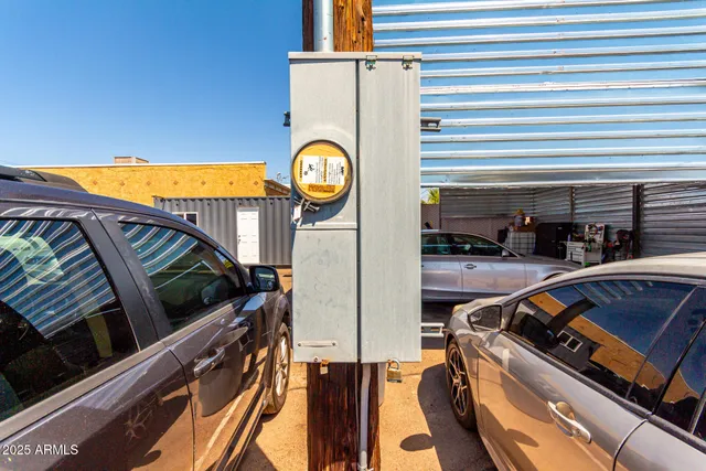 a cars parked in front of a building