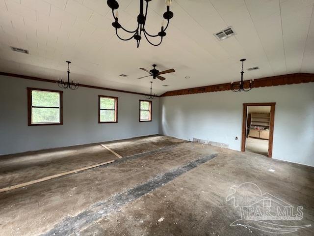 2360 Highway 4 Century, FL 32535 - Photo 5 of 12 a view of empty room with windows and ceiling fan