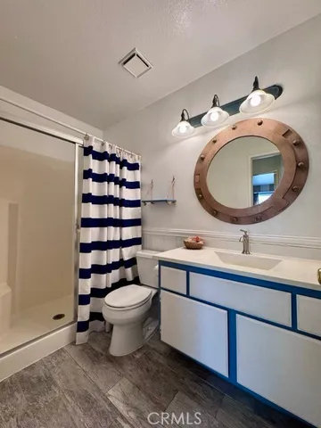 a view of empty room with windows