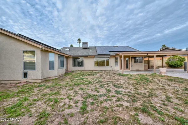 a view of outdoor space with seating area