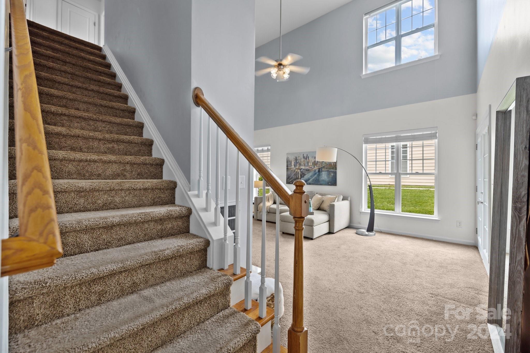 449 Silver Cypress Lane Fort Mill, SC 29708 - Photo 24 of 42 a view of entryway and hall with wooden floor
