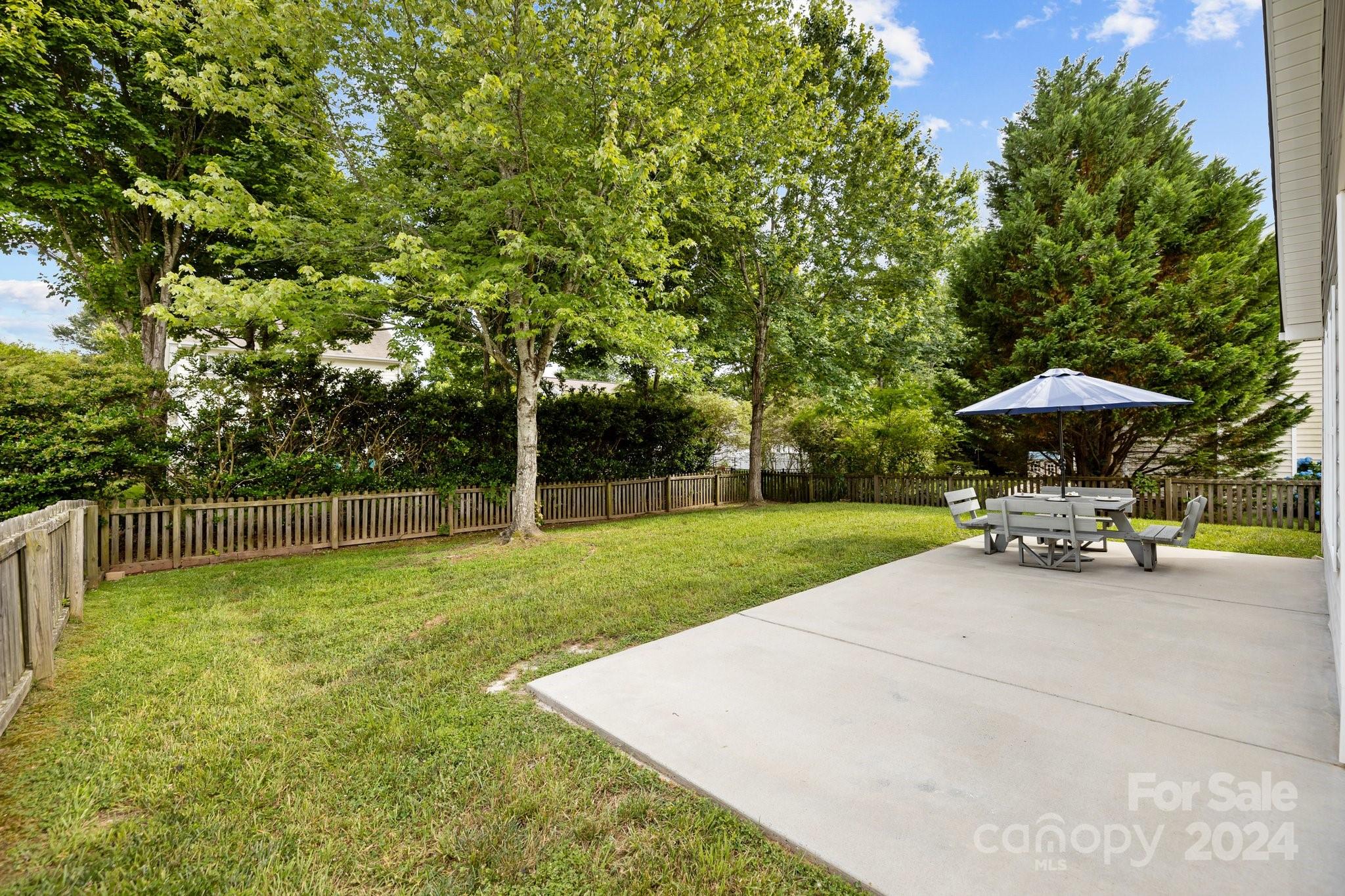 449 Silver Cypress Lane Fort Mill, SC 29708 - Photo 32 of 42 a view of a backyard with a sitting area and a garden