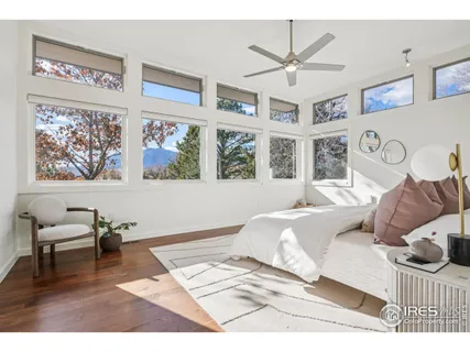 a view of wooden floor in a hall
