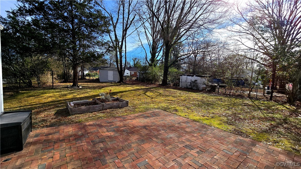1305 Rosecroft Road Henrico, VA 23229 - Photo 38 of 42 Huge fenced yard with paver patio and storage shed