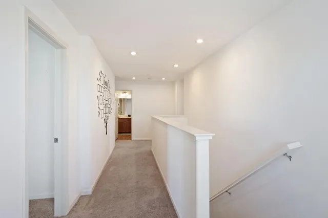 a view of a hallway with a hallway