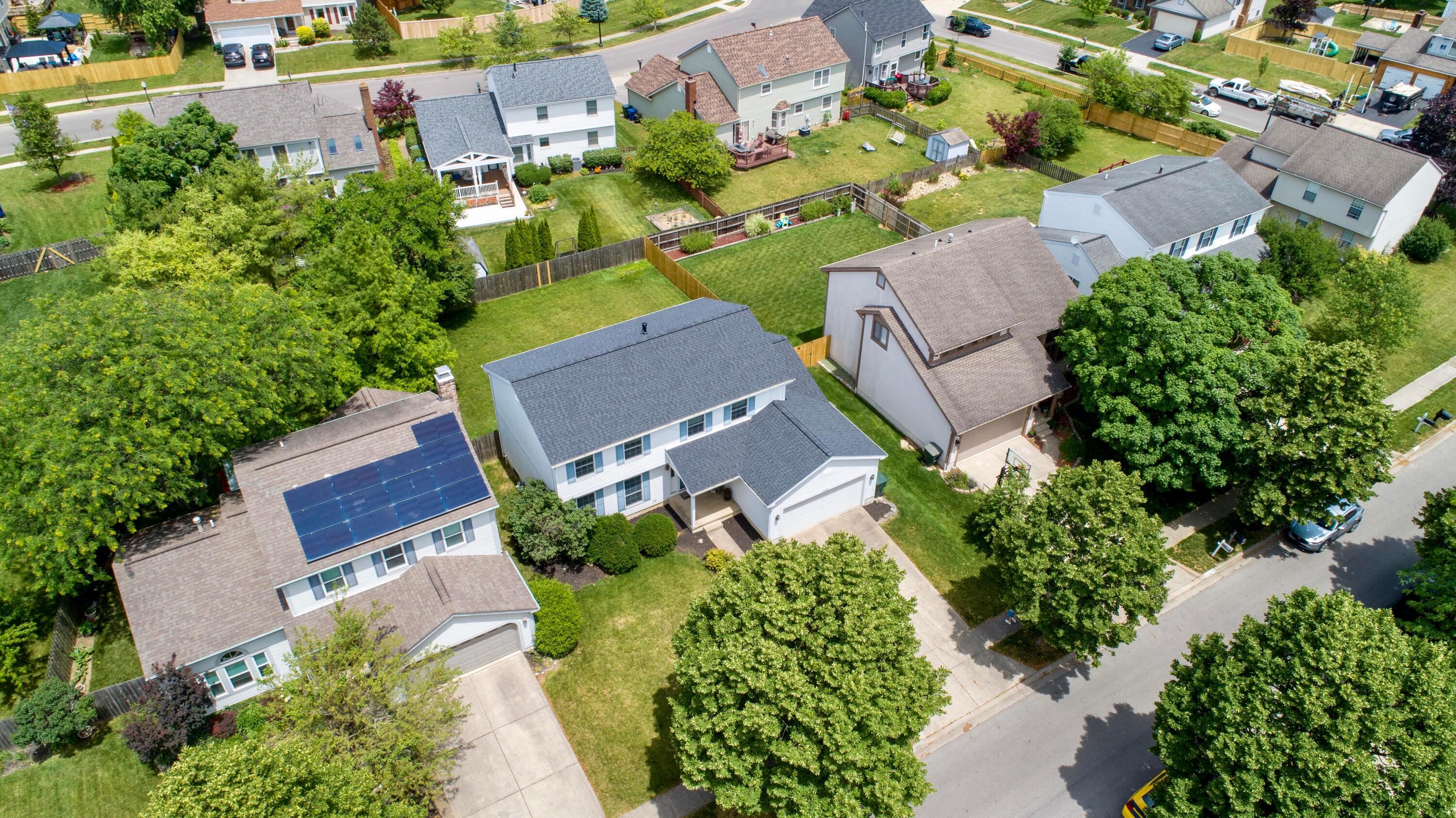 5294 Bressler Drive Hilliard, OH 43026 - Photo 43 of 45 Aerial view of the home with a brand new roof!