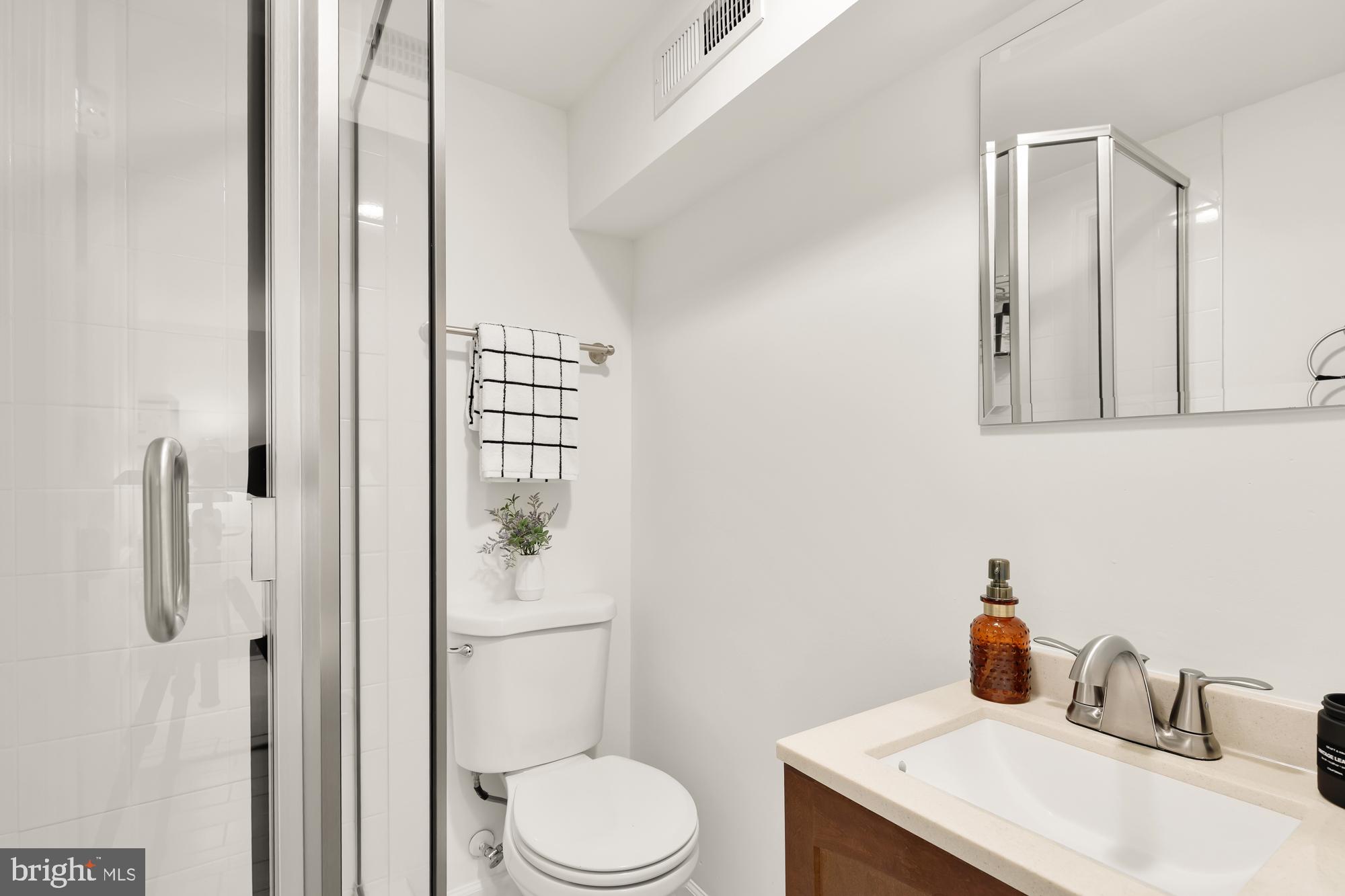 316 Elm Street Northwest Washington, DC 20001 - Photo 38 of 43 a bathroom with a sink toilet and shower