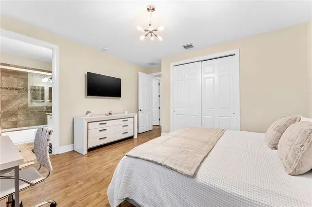 a utility room with cabinets