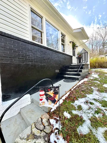 a backyard of a house