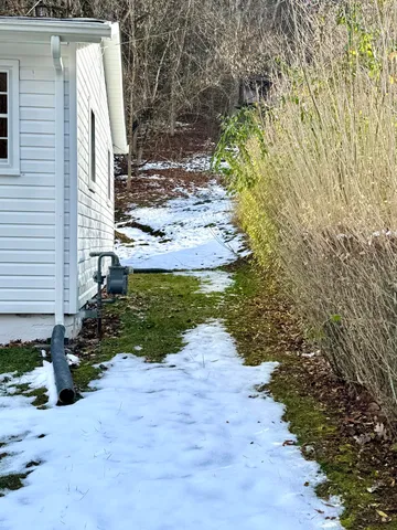 a backyard of a house