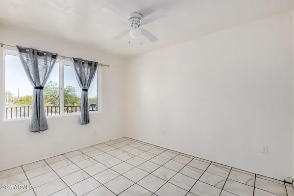 a view of an empty room