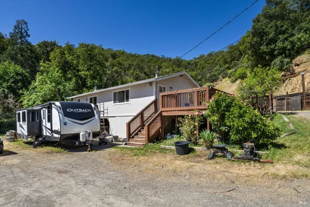 a view of a house with a door