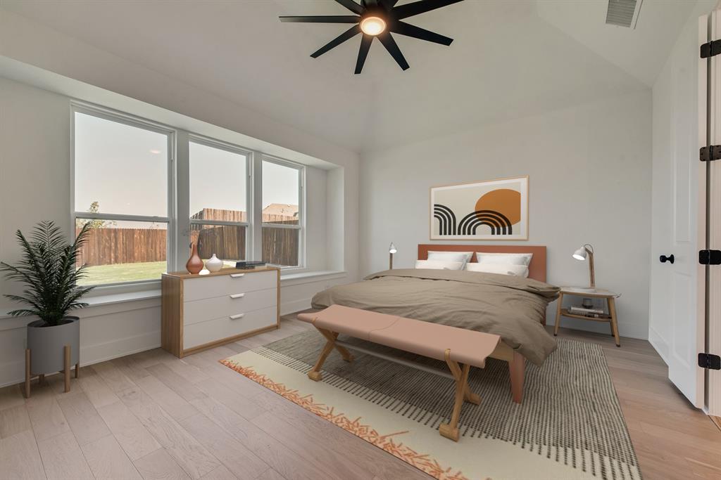 6024 Foxwheel Way Fort Worth, TX 76123 - Photo 28 of 30 a bedroom with a bed and a large window